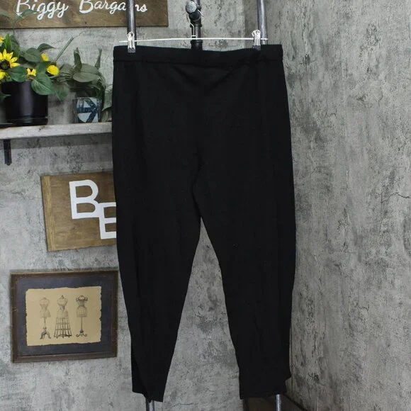 NWT Member's Mark Womens Cashmere Blend Pants 5C1511 M Black - Picture 6 of 8